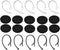 Zotech Universal Small Clamp Bluetooth Ear Hook Loop Clip and Foam, Set of 20