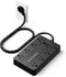 HUNIAN Power Strip with USB Ports, 5 Ft Extension Cord Flat Plug with