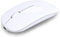 AIKOKOK Wireless Bluetooth Mouse, Rechargeable, Dual Mode Bluetooth 5.2 & 2.4G USB, LED