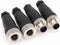Eonvic 2 Sets M12 5 Pin Male & Female A Code Circular Aviation Plug Industrial Sensor Connector