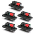 Fielect 5Pcs Spring Speaker Terminal Clip, 2 Way Speaker Connection Clip, Push Release Connector