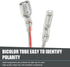 MLY 4 2-Pin PCS Car Door Speaker Wiring Harness Adapter, Plug and Play with Copper Terminals, Compatible
