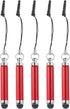 MECCANIXITY 5pcs Metallic Stylus Pen, Retractable Aluminum Alloy Mini Capacitive for All Touch Screen Devices