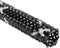 Electriduct 3/8" PET High Flame Retardant Expandable Braided Cable Sleeve - Black with White Tracer, 25 Feet