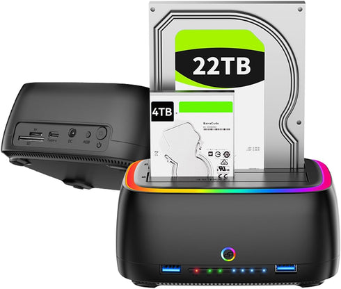 Cloudeck Dual Bay Hard Drive Duplicator/Cloner USB 3.0 to SATA I/II/III Docking Station,