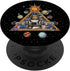 Spiritual Astronaut Meditates In Space, Galaxy PopSockets Adhesive PopGrip