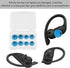 Earbud Replacement Tips - Silicone Tips Compatible with Powerbeats Pro and Beats Wireless Earphones (4 Pairs Blue)