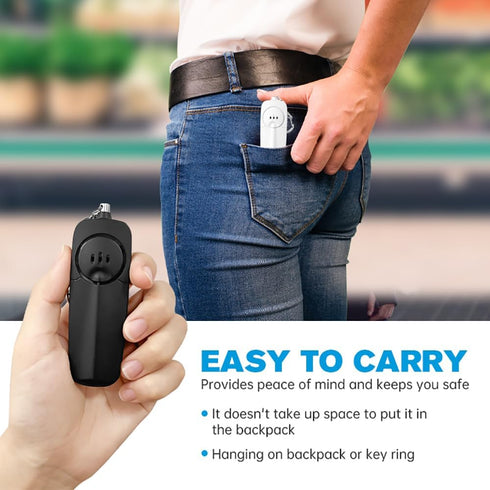 Safesound Personal Alarm - 130dB Self Defense Rechargeable Security Keychain for Women, Kids, Elderly
