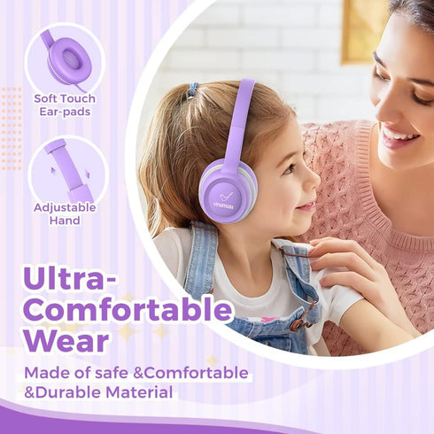 Kids Headphones, Wired Ear Headphones with Safe Volume Limiter 85dB, 3.5mm Jack Wired for Children/School