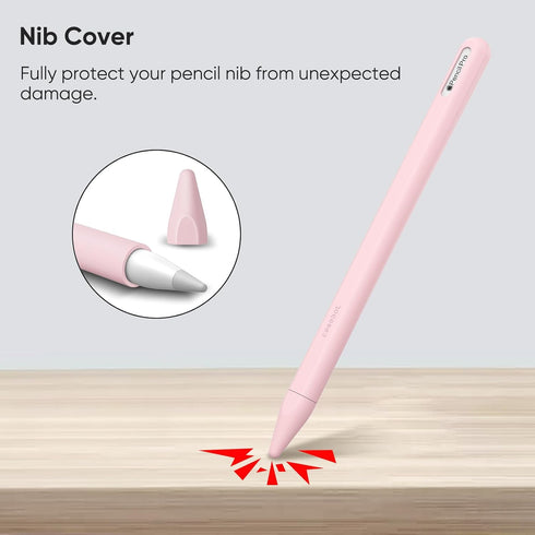 FINTIE 2nd 2 Silicone Sleeve for Apple Pencil Pro & Apple Pencil Generation, Light Pen Skin Case Cover Soft Protective