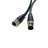 M12 4 Pins Male to Female Connector Cable, A Code Straight Molding Cable for Sensor Electrical PVC Cable 250V 4A