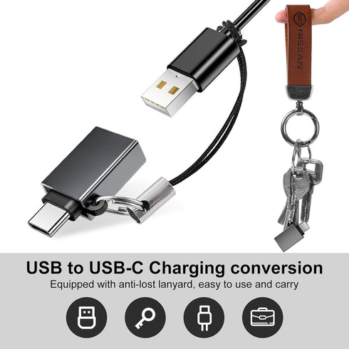 USB to USB C Adapter 8 Pack, USB C to USB Adapter for iPhone, MacBook Pro, iPad, iMac and More (Grey)