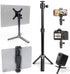 Kado Metal Portable Monitor Stand Tripod, 2-In-1 Phone/Tablet Clamp Portrait/Landscape, 100x100mm 75x75mm Wall/Arm