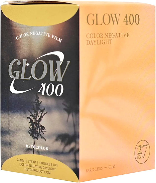 RETOCOLOR Glow 400 35mm Color Negative Film, 27EXP, ISO400, C41-processing, DX-Coded