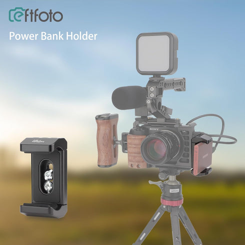 Leftfoto SSD T7 Holder, Universal Spring Loaded Mount Bracket for Samsung SanDisk SSD T5, Compatible with Width Range