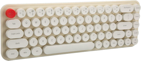 Keyboard Mouse Combo, 2.4G 68 Retro Silent Keys Set, Energy Saving Low Consumption Mini Portable Office Keyboard Mouse
