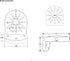 WiTi Universal Wall Mount Bracket for Dome Security Camera, Deep Base Junction Box for Outdoor/Indoor CCTV Cameras