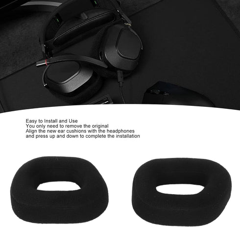 Replacement Earpads for Corsair HS80 RGB Headset, Noise Blocking Headphone Earpads, High Density Memory Foam Soft