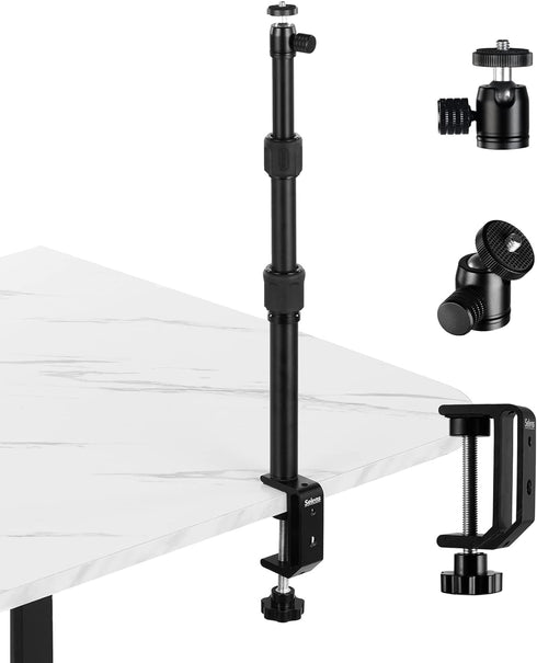 Selens Tabletop Camera Desk Mount Stand, 9.4"-18.5" with 1/4" Ball Head, Adjustable Desktop