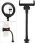 Portable Hose Phone Clip, Smartphone Live Broadcast Clamp Holder, Ring Light Phone Stand for Tripod Replacement