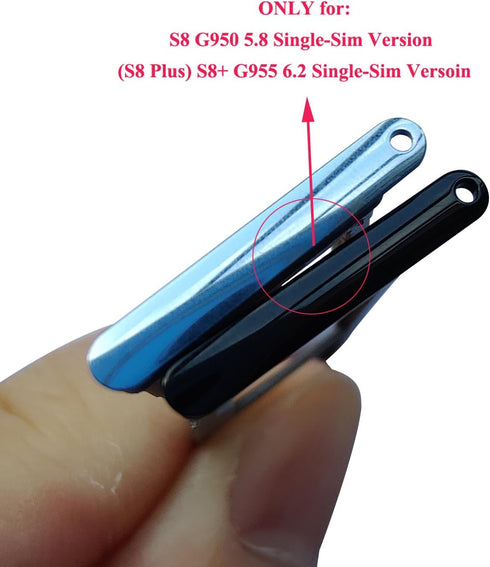 ubrokeifixit S8/S8 G950/G955 Galaxy Plus Micro SD Card Slot Single Sim Card Tray Holder Replacement for Samsung Galaxy