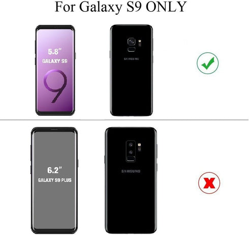 Unov Case Compatible with Galaxy S9, Clear Soft TPU Shock Absorption Protective Back Cover with Floral Pattern (Flower