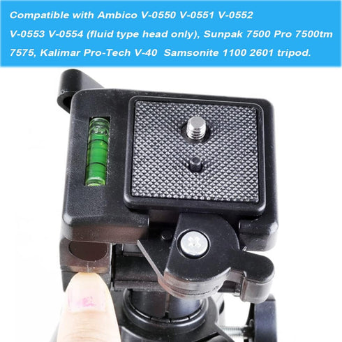 IOUALEY 2 Pack 41mm 1 5/8 Tripod Quick Release Plate Camera Mounting Adapter, QR Plate Camera Tripod Ball Head Parts