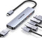 LENTION USB C Hub with 4K@60Hz HDMI, 2 USB C and 2 USB 3.2 Gen2, 10Gbps Max Data Transfer, 100W Charging for MacBook Pro