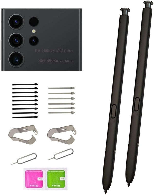 (2pcs Pen Pack) Galaxy S22 Ultra Replacement s Pen, Stylus Pen for Samsung Galaxy S22 Ultra (5G) S908E