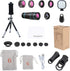Phone Camera Lens Kit, 6 Lenses + LED Light + Remote Shutter + Tripod for iPhone & Android