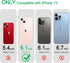 JJGoo Compatible with iPhone 13 Case, Clear Glitter Soft TPU Shockproof Protective Bumper Cover, Sparkle Bling Sparkly Cute Slim Women Girls Phone Case for iPhone 13, 6.1inch