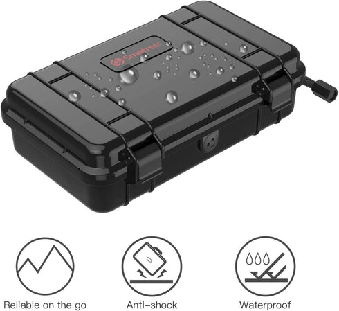 Smatree Waterproof Hard Case for G*pro 12/11/10/9/8/7/6/5/2018/DJI Osmo Action, Portable Shock Durable (Camera and