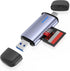 AUKOKIOULA USB 3.0 SD Card Reader, 5Gbps 2-in-1 Type-C & USB-A Dual Slot