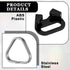 Yuomeaz 6 Pcs Stainless Steel Camera Strap Ring, Camera Strap Triangle Split Ring with Plastic Cap, Cameras Lanyard