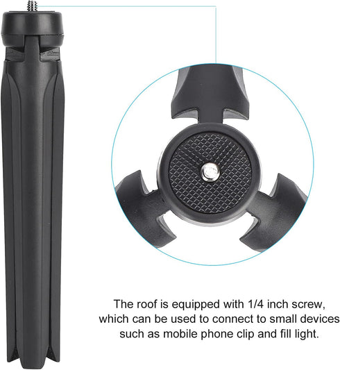 Kukyller Extendable Camera Tripod Portable Selfie Stick Handle Grip Desktop Webcam Tripod Selfie Stick Handle Grip