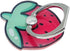 Crystal Flower Fruit Shape Ring Stent, 360° Rotation Finger Ring Grip Cell Phone Holder Stand (Strawberry)