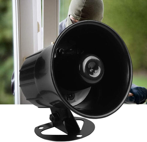 110dB DC 12V Wired Horn Alarm Siren Speaker Portable 15W / 20W Wired Antitheft Loudspeaker Alarm Siren Speaker for Home Security System
