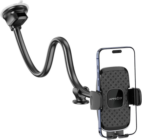 APPS2Car 14'' Gooseneck Car Phone Holder,Heavy Duty Phone Holder for Truck, [Flexibile Long