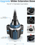 Zewwen 360 16 Max/15/14/13/12/11, S25/S24/S23/S22, 4-7 Car Phone Holder, Dual Rotate Gooseneck Cup Holder Phone Mount