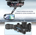 Rear View Mirror Phone Holder, 360° Rotatable + Retractable Universal Multifunctional Phone Mount for All Cars