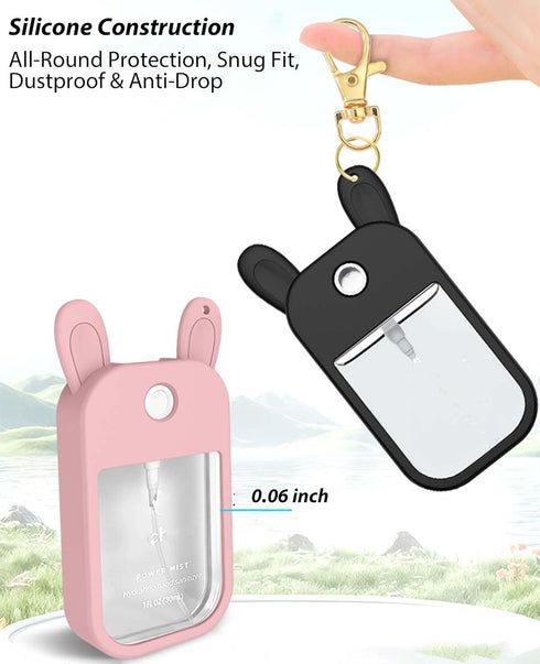 Oshmirian LOZ.30mL Case for Touchland Hand Sanitizer Portable Protective Silicone Cover, Anti-Drop Travel Sleeve