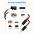 RULGOI 2 20AWG, 9.8FT RCA to Speaker Wire Adapter, Bare Wire Speaker Cables to RCA Plug Adapter Repair Speaker Wire