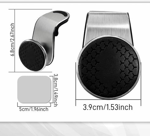 YUPIKJI 360 Magnetic Phone Holder, Strong Magnetic Phone Mount for Car, Adjustable Magnetic Car Phone Holder Mount