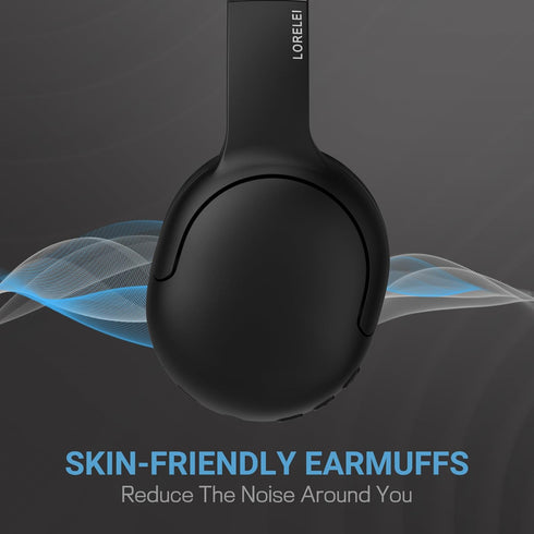 LORELEI B-E5 Kids Bluetooth Headphones, Wireless On-Ear Headsets with 40H Playtime, Built-in Mic for Child/Teens -