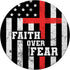 PopSockets Swappable PopGrip, Faith Over Fear Cross Flag Vintage God Jesus Christian Gift