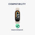 kwmobile Protective Film Compatible with Xiaomi Mi Band 8 Screen Protector - 2x Smart Watch Protector Anti-Fingerprint