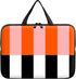 SROJDHFJB Universal Tablet Laptop Sleeve Case 10 inch, Orange Black White Stripes Slim