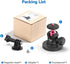 ULANZI Magnetic Camera Mount for GoPro, Strong Magnetic Mount with 360° Rotation Ball Head, Compatible with GoPro Hero