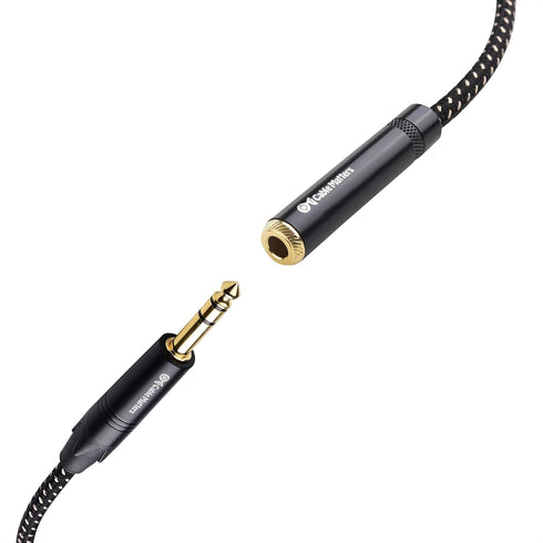 Cable Matters 6 ft Braided 1/4 Inch Extension Cable (1/4 TRS to 1/4 Inch Male to Female)