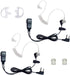 Lixin Two Way Radio Earpiece, Walkie Talkie Headset Compatible with Midland AVPH3, Black (Pair)